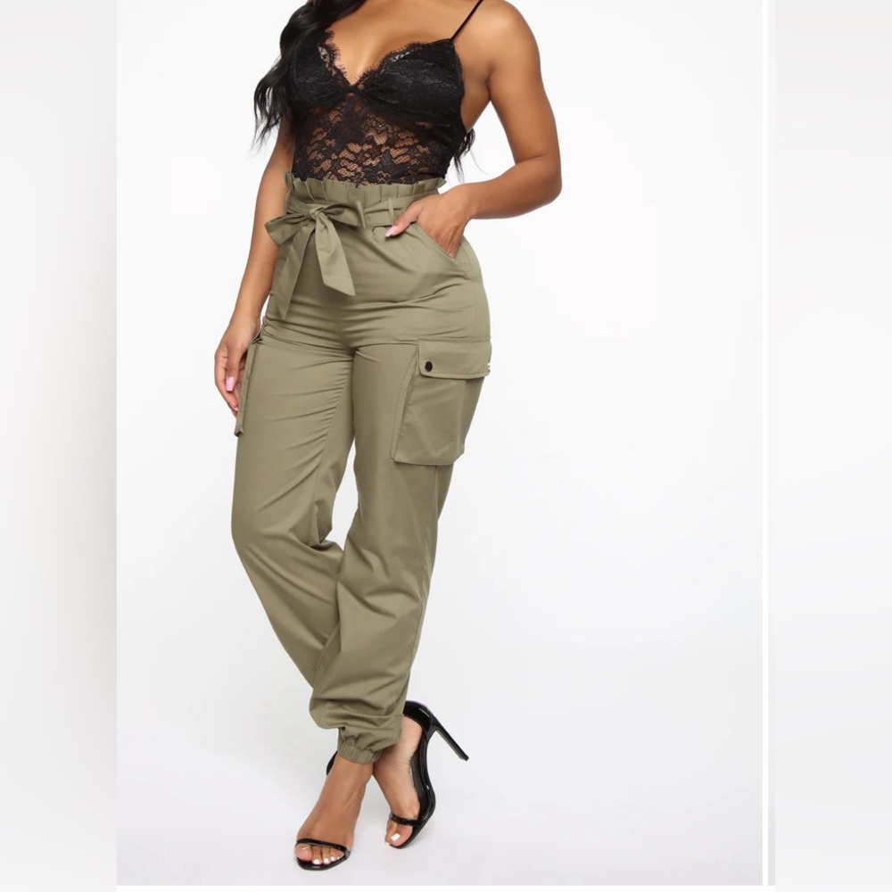 Cargo pants with lace top Jump Suit - NEW